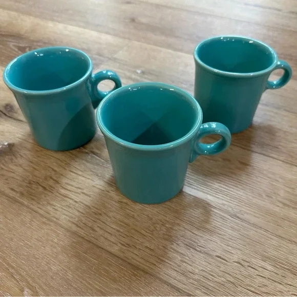 Fiesta Vintage Dinnerware Set of 3 Coffee Mugs Great Used Condition - Picture 2 of 6